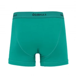 OddBalls Green & Black - Teen Boys Boxer Shorts