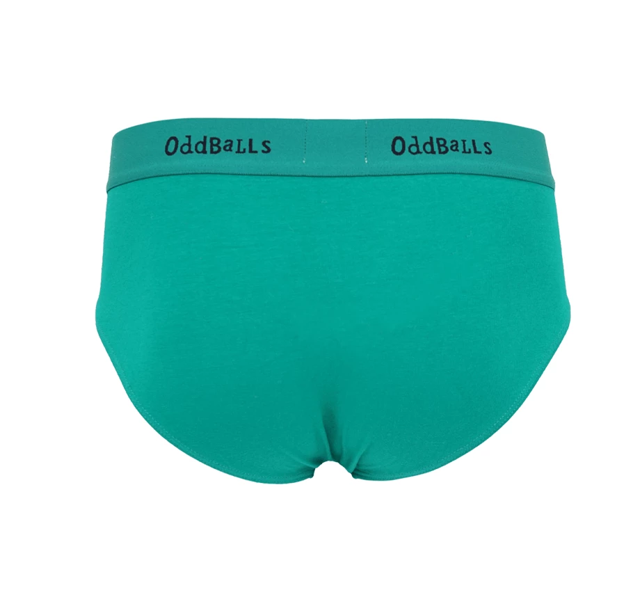 Wholesale 🌟 OddBalls Green & Black - Teen Boys Briefs 🌟 4 OddBalls Green & Black - Teen Boys Briefs