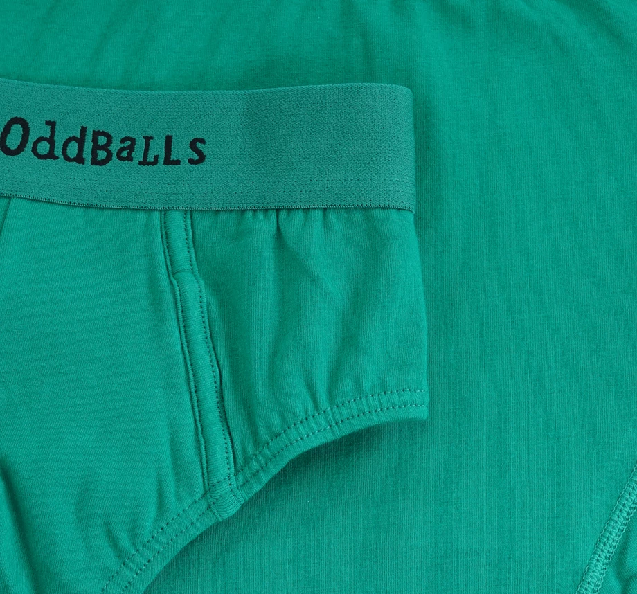 Wholesale 🌟 OddBalls Green & Black - Teen Boys Briefs 🌟 6 OddBalls Green & Black - Teen Boys Briefs