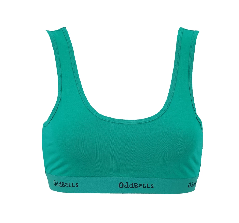 Hot Sale 👍 OddBalls Teen 👧 Girls Bralettes Green & Black - Teen 👧 Girls Bralette 🛒 3 OddBalls Teen Girls Bralettes Green & Black - Teen Girls Bralette
