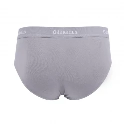 OddBalls Grey & White - Teen Boys Briefs