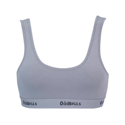 OddBalls Grey & Black - Teen Girls Bralette Teen Girls Bralettes