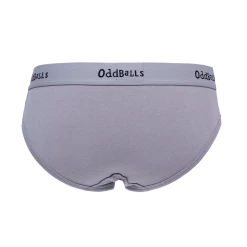 OddBalls Grey & Black - Ladies Briefs
