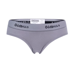 OddBalls Grey & Black - Ladies Briefs