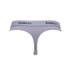 OddBalls Thongs Grey & Black - Ladies Thong