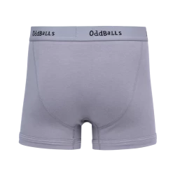 OddBalls Grey & Black - Teen Boys Boxer Shorts