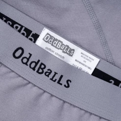 OddBalls Grey & Black - Ladies Briefs