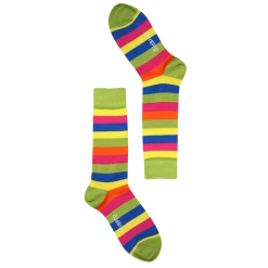 OddBalls Green Stripes - Socks