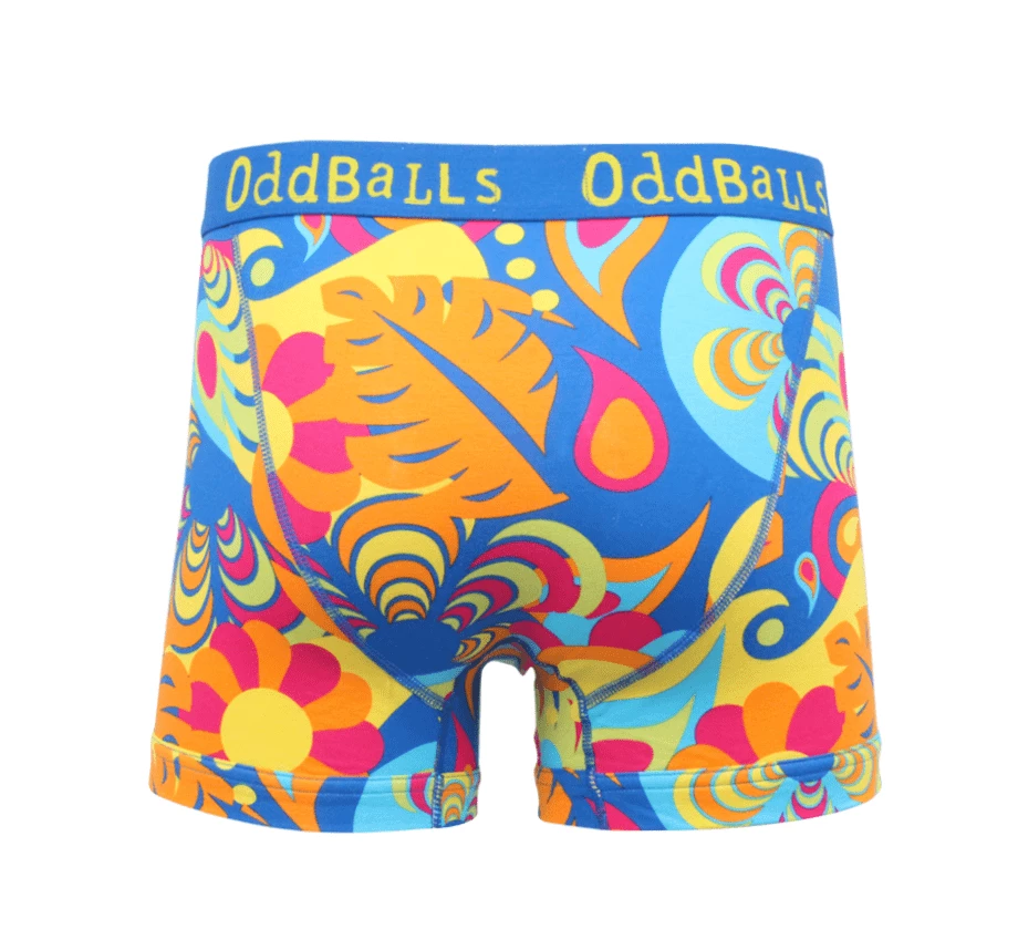 Discount ✔️ OddBalls Hippy Jungle - Teen Boys Boxer Shorts 👏 4 OddBalls Hippy Jungle - Teen Boys Boxer Shorts