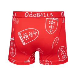 OddBalls Hull KR - Red - Mens Boxer Shorts