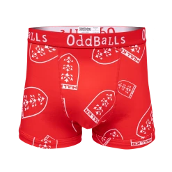 OddBalls Hull KR - Red - Teen Boys Boxer Shorts