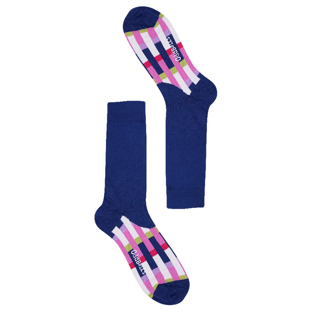Promo 🔔 OddBalls Hidden Navy Towers - 🧦 Socks ⭐ 3 OddBalls Hidden Navy Towers - Socks