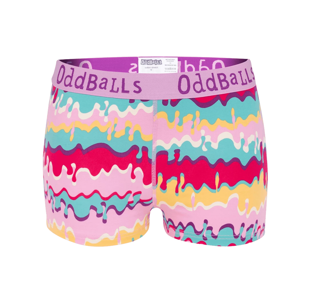 Outlet ๐งจ OddBalls Knickerbocker Glory - Ladies Boxers ๐ 3 OddBalls Knickerbocker Glory - Ladies Boxers