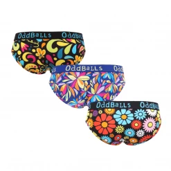 OddBalls Flowery Bundle - Ladies Briefs 3 Pack Bundle
