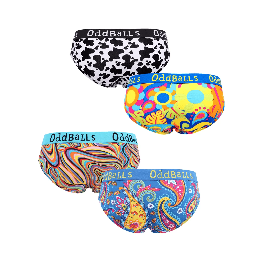 Hot Sale ๐ฅฐ OddBalls The Original Bundle - Ladies Briefs 4 Pack Bundle ๐งจ 4 OddBalls The Original Bundle - Ladies Briefs 4 Pack Bundle