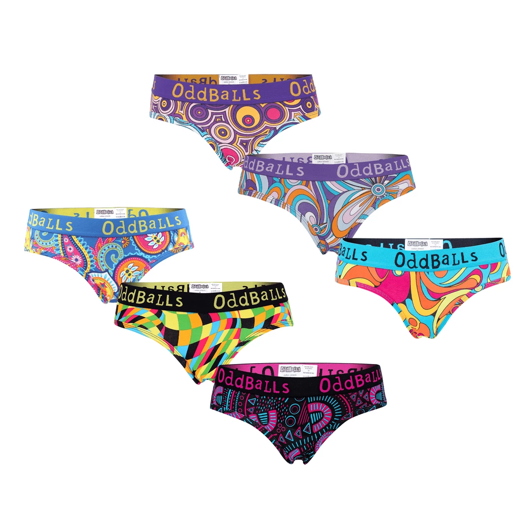 Brand new ⌛ OddBalls The Fresh Bundle - Ladies Briefs 6 Pack Bundle 🎁 3 OddBalls The Fresh Bundle - Ladies Briefs 6 Pack Bundle