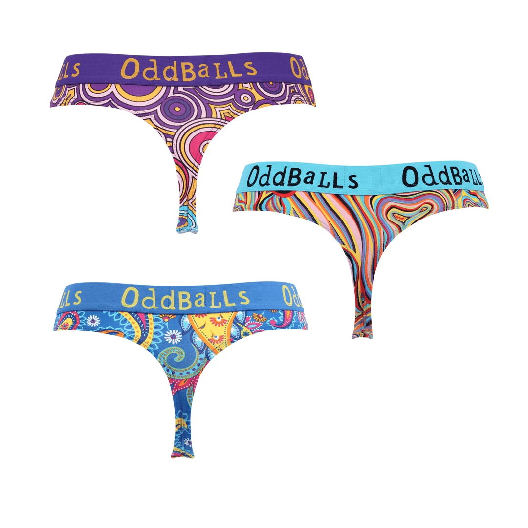 Budget ✔️ OddBalls 🩴 Thongs Original Bundle - Ladies Thong 3 Pack Bundle ✨ 3 OddBalls Thongs Original Bundle - Ladies Thong 3 Pack Bundle