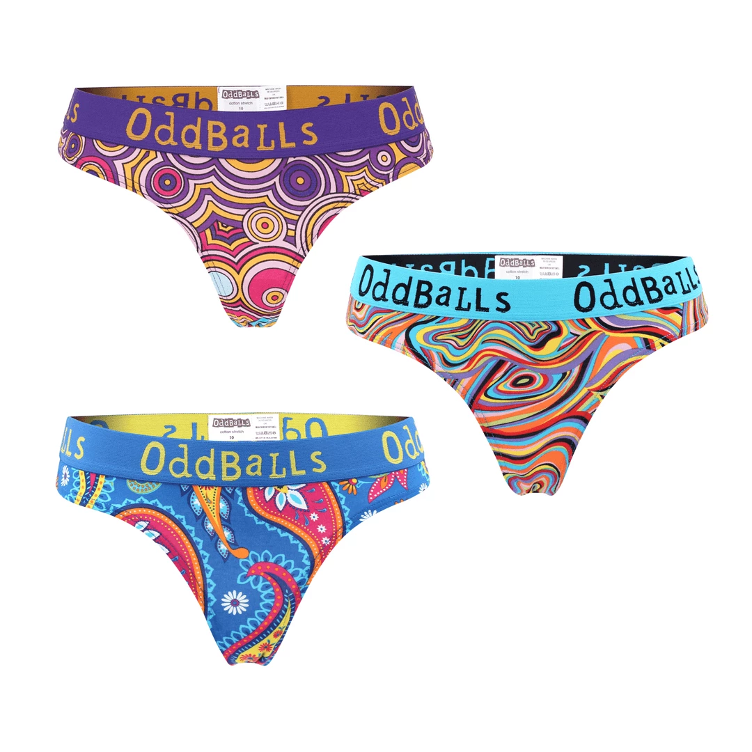 Budget ✔️ OddBalls 🩴 Thongs Original Bundle - Ladies Thong 3 Pack Bundle ✨ 4 OddBalls Thongs Original Bundle - Ladies Thong 3 Pack Bundle