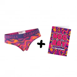 OddBalls Wiggles - Ladies Briefs + Card Bundle
