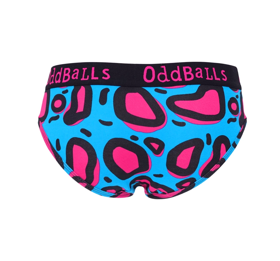 Budget 😀 OddBalls Lazy Leopard - Ladies Briefs ✔️ 4 OddBalls Lazy Leopard - Ladies Briefs