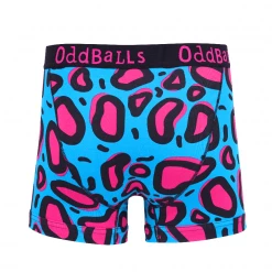 OddBalls Lazy Leopard - Teen Boys Boxer Shorts