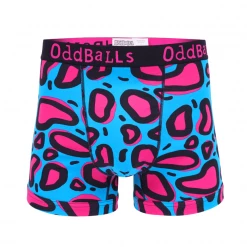 OddBalls Lazy Leopard - Mens Boxer Shorts
