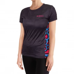 OddBalls Lazy Leopard - Tech Fit - Womens Training T-Shirt Sportswear