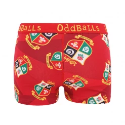 OddBalls British & Irish Lions - Red - Teen Girls Boxers Teen Girls Boxer Shorts