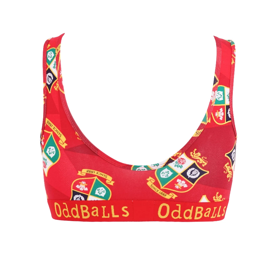Cheap 🔥 OddBalls Bralettes British & Irish Lions - Red - Ladies Bralette 😀 4 OddBalls Bralettes British & Irish Lions - Red - Ladies Bralette