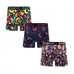 OddBalls Doodle Bundle - Mens Boxer Shorts 3 Pack Bundle