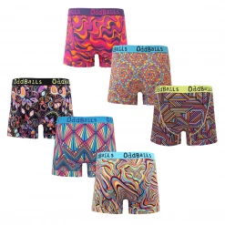 OddBalls Summer Sale | Waves Bundle - Mens Boxer Shorts 6 Pack Bundle