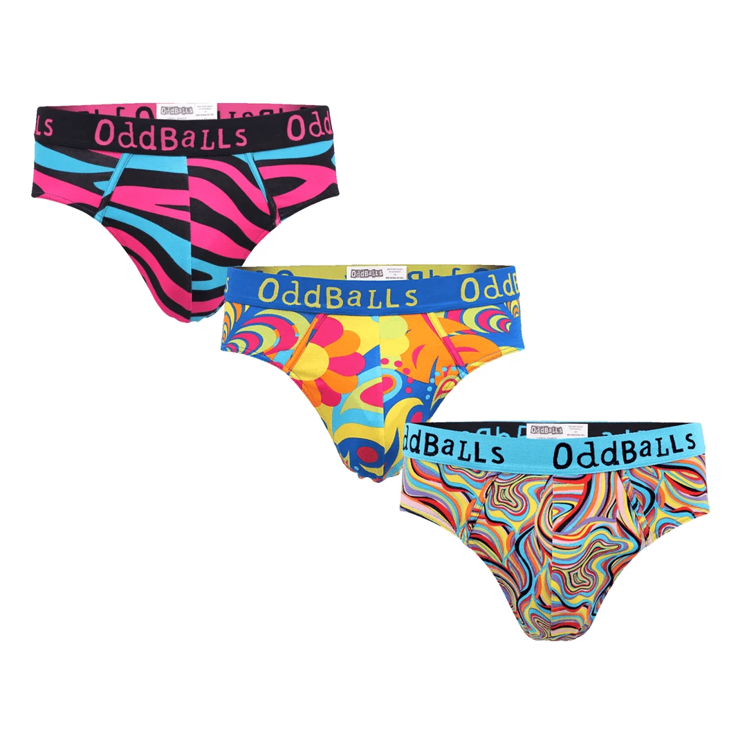 Cheap 🔔 OddBalls The Original Bundle - Mens Briefs 3 Pack Bundle 🎉 3 OddBalls The Original Bundle - Mens Briefs 3 Pack Bundle