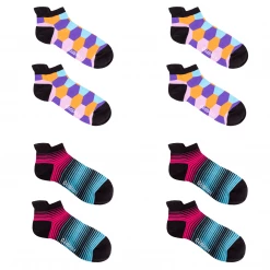 OddBalls Ankle & Trainer Socks Matching Bundle One - 4 Pack Ankle Sock Bundle