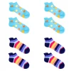 OddBalls Ankle & Trainer Socks Matching Bundle Two - 4 Pack Ankle Sock Bundle
