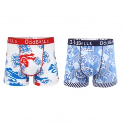 OddBalls England FA Bundle - Mens Boxer Shorts 2 Pack Bundle