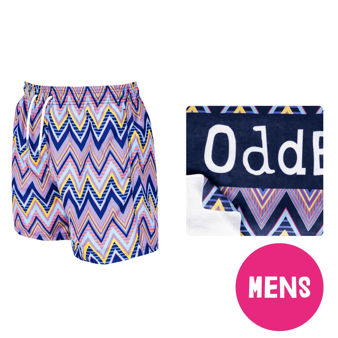 Hot Sale 😉 OddBalls ☀️ Summer Shop ZiggZagg - Swim Shorts & Towel Bundle ⭐ 3 OddBalls Summer Shop ZiggZagg - Swim Shorts & Towel Bundle