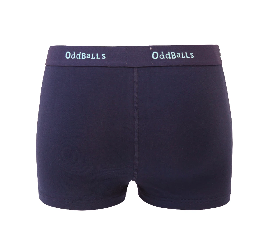 Flash Sale ⌛ OddBalls Teen 👧 Girls Boxer Shorts Navy & Mint - Teen 👧 Girls Boxers ⭐ 4 OddBalls Teen Girls Boxer Shorts Navy & Mint - Teen Girls Boxers