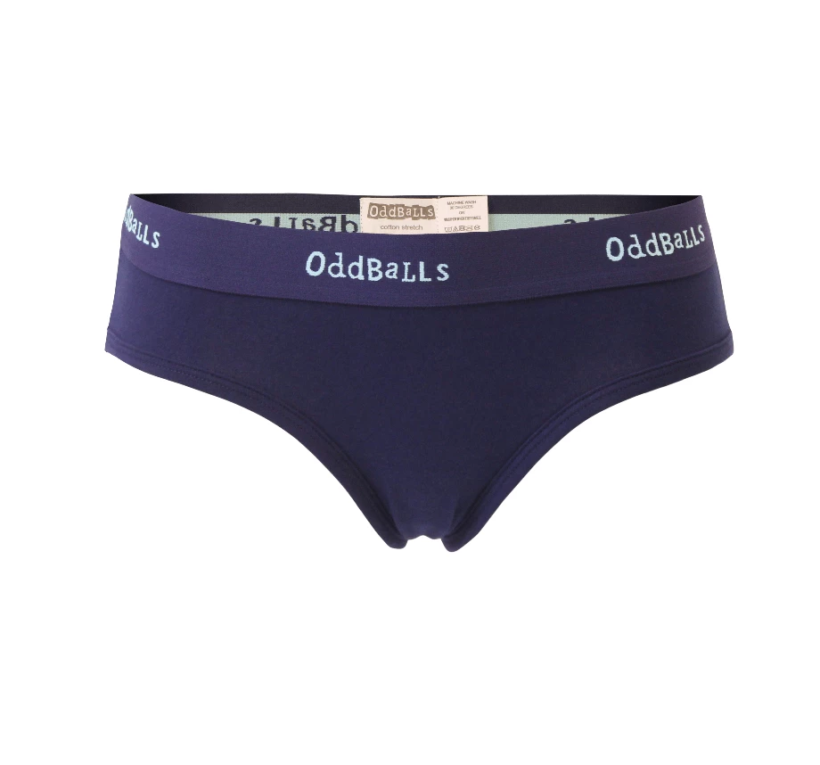 Flash Sale 🎁 OddBalls Navy & Mint - Ladies Briefs 🎁 3 OddBalls Navy & Mint - Ladies Briefs