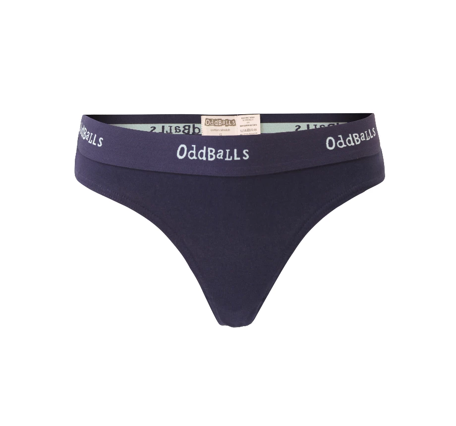 Cheap 🤩 OddBalls Navy & Mint - Ladies Thong 👍 4 OddBalls Navy & Mint - Ladies Thong