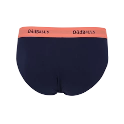 OddBalls Coral & Navy - Teen Boys Briefs