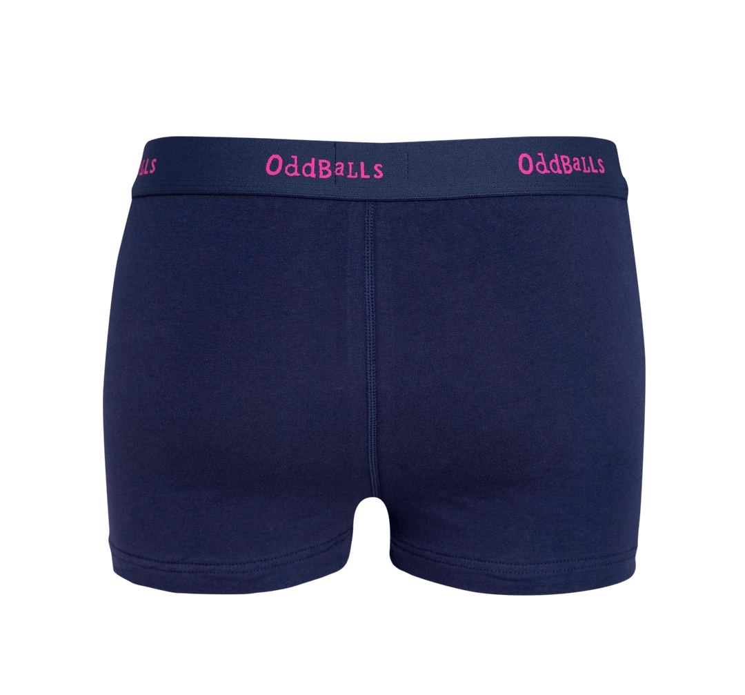Promo ⌛ OddBalls Navy & Magenta - Ladies Boxers 😉 4 OddBalls Navy & Magenta - Ladies Boxers