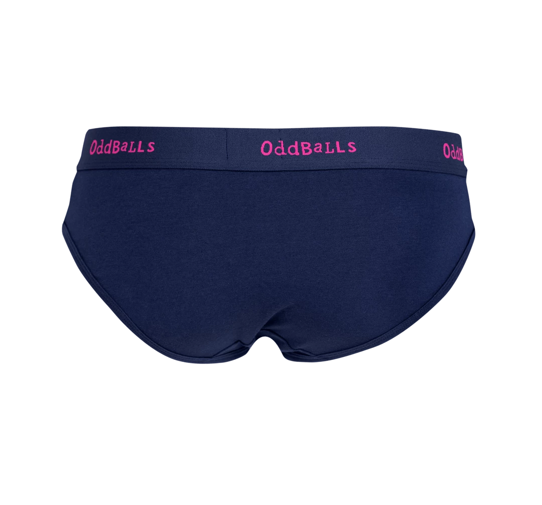 New ✨ OddBalls Navy & Magenta - Ladies Briefs ⭐ 4 OddBalls Navy & Magenta - Ladies Briefs
