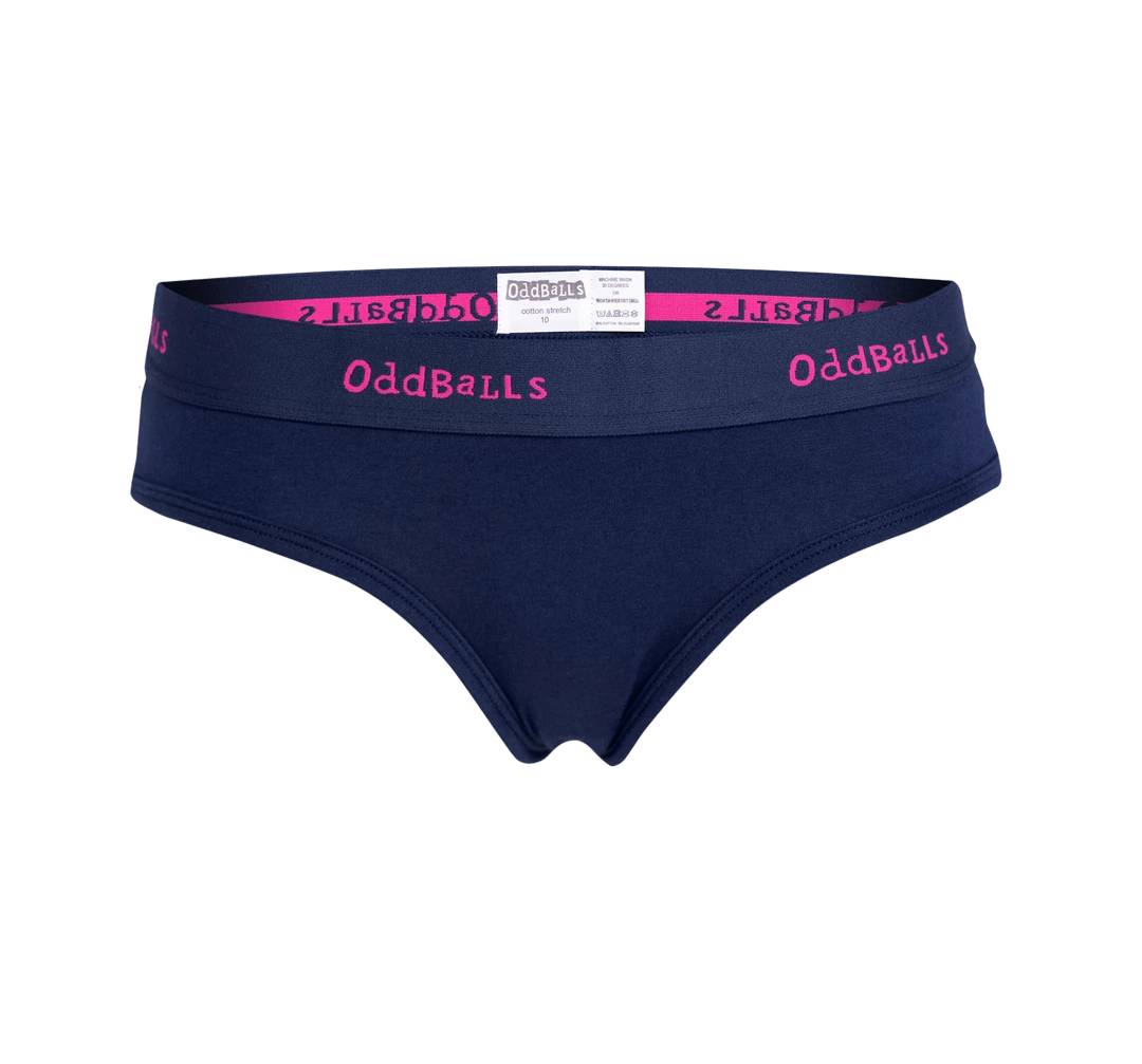 Wholesale ✨ OddBalls Teen 👧 Girls Briefs Navy & Magenta - Teen 👧 Girls Brief 😉 3 OddBalls Teen Girls Briefs Navy & Magenta - Teen Girls Brief
