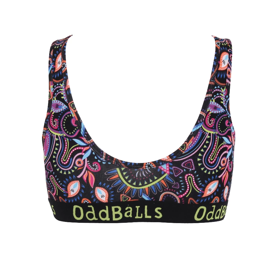 Discount โ OddBalls Neon Rave - Teen ๐ง Girls Bralette โค๏ธ 4 OddBalls Neon Rave - Teen Girls Bralette