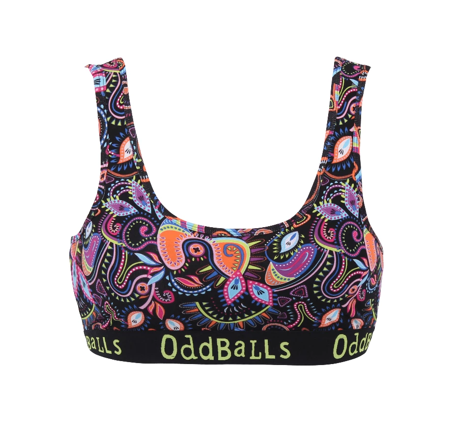 Discount โ OddBalls Neon Rave - Teen ๐ง Girls Bralette โค๏ธ 3 OddBalls Neon Rave - Teen Girls Bralette
