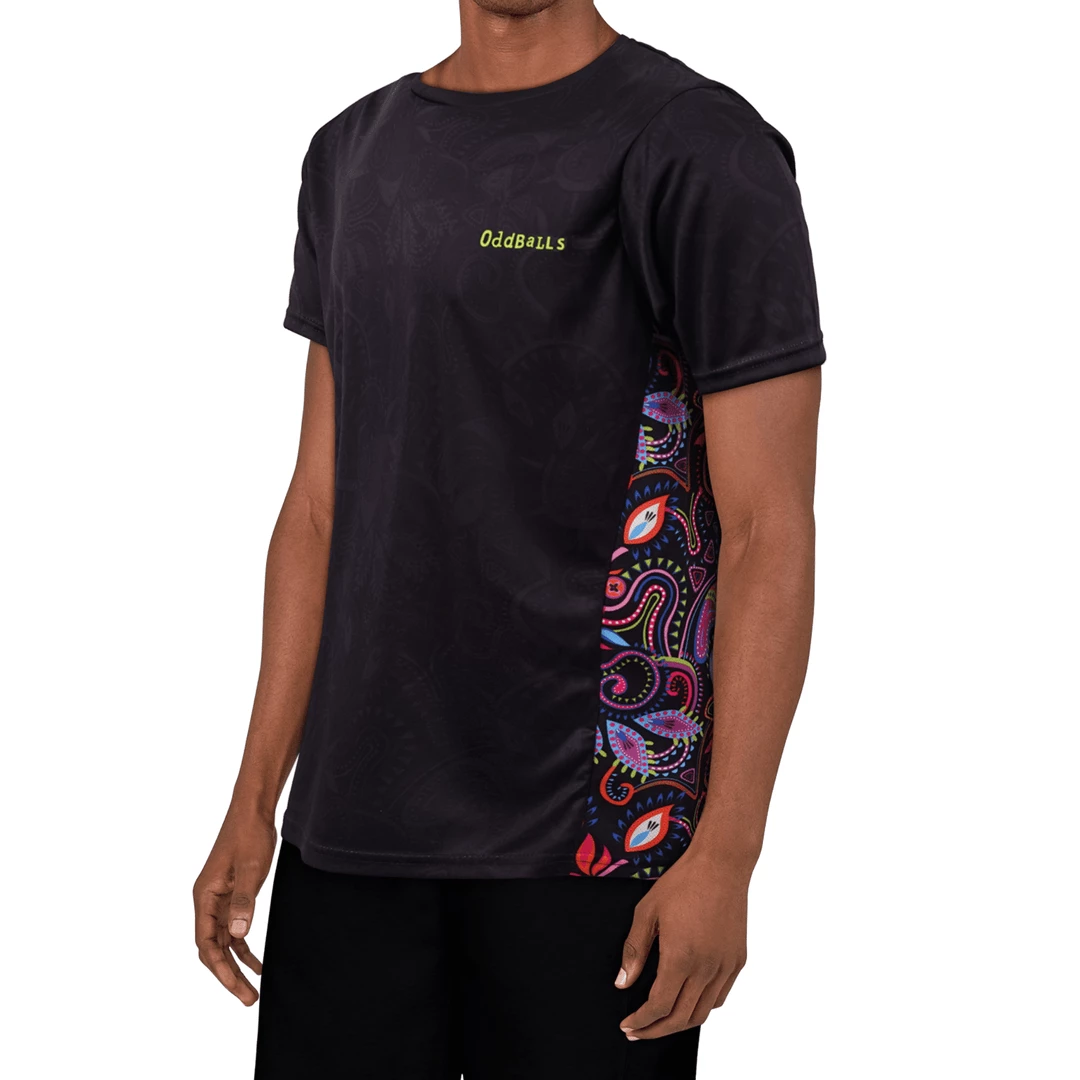 Wholesale 🌟 OddBalls Neon Rave - Tech Fit - Mens Training T-Shirt 🔥 3 OddBalls Neon Rave - Tech Fit - Mens Training T-Shirt
