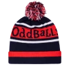 OddBalls Original | Navy | Cherry | White - Bobble Hat - 6 Accessories