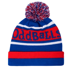 OddBalls Original | Royal | Red | White - Bobble Hat - 9 Accessories