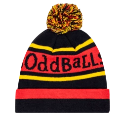 OddBalls Original | Black | Yellow | Red - Bobble Hat - 17 Accessories