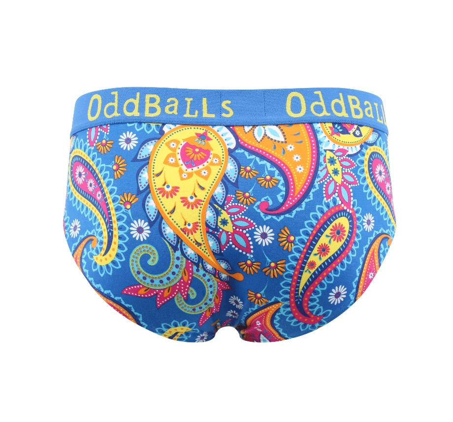 Discount ⌛ OddBalls Paisley - Teen Boys Briefs 🎁 4 OddBalls Paisley - Teen Boys Briefs